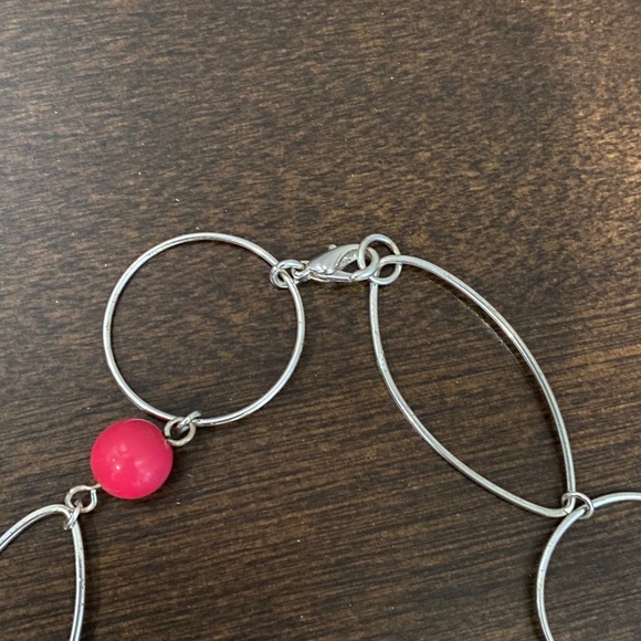 Pink and Silver Necklace - Picture 3 of 4